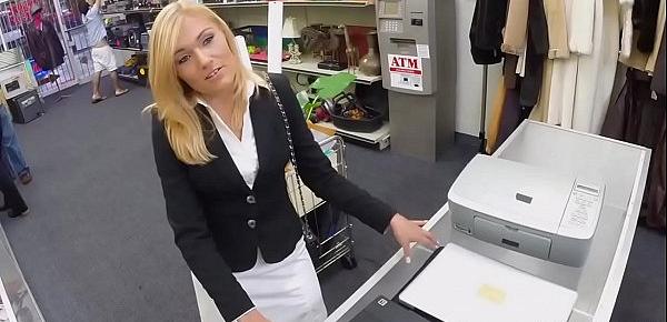  Blonde MILF Banged in the PawnShop - XXX Pawn